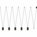 Lampa wiszące minimalistyczne tuby More Tone V czarna Nowodvorski