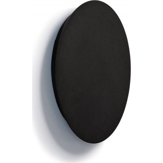 Ring LED 25cm black round wall lamp Nowodvorski