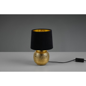Lampa stołowa ceramiczna Sophia czarno-złota Reality 2