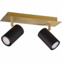 Marley II black&gold glamour ceiling spotlight Trio