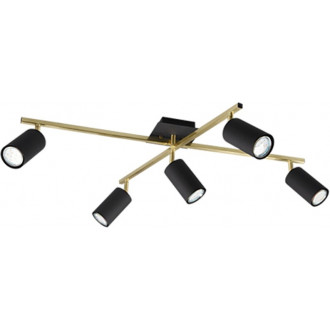 Marley V black&gold glamour ceiling spotlight Trio