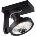 Master black modern ceiling spotlight ZumaLine
