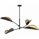 Lotus IV black&gold designer ceiling lamp Emibig