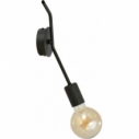 Frix black swing arm wall lamp Emibig