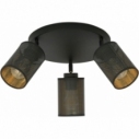 Bronx III Premium black&gold ceiling spotlight Emibig