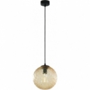 Lampa wisząca szklana kula Cadix 21cm bursztynowa TK Lighting