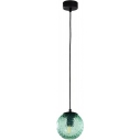 Lampa wisząca szklana kula Cadix 14cm zielona TK Lighting