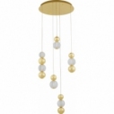 Conti LED V 53cm transparent&gold glamour balls pendant lamp