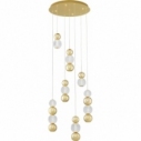 Conti LED VII 53cm transparent&gold glamour balls pendant lamp