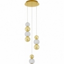 Conti LED III 30cm transparent&gold glamour balls pendant lamp