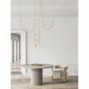Lampa wisząca szklane kule glamour Jewels LED XXX przezroczysty/złoty