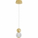 Conti LED 11cm transparent&gold glamour ball pendant lamp