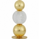 Conti LED transparent&gold glamour table lamp