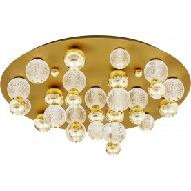 Conti LED 92cm transparent&gold glamour ceiling lamp