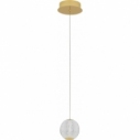 Lampa wisząca szklane kule glamour Jewels LED 12cmprzezroczysty/złoty