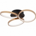 Zeo I LED black&brass modern glamour ceiling lamp