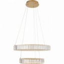Queen LED II 60cm transparent&gold glamour crystal pendant light