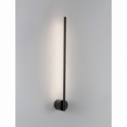 Kinkiet minimalistyczny dekoracyjny Sai Straigh LED 60cm czarny