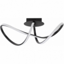 Plafon nowoczesny Wave LED 61cm czarny