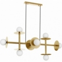 Hide Ball VIII opal&brass glamour glass balls pendant lamp
