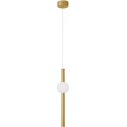 Lampa wisząca glamour Ball Stripe LED 12cm złoty/opal