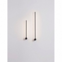 Line LED 90cm black minimalistic Long wall lamp