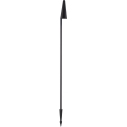 Tip black garden stake with integrated LED
