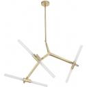 Lampa sufitowa designerska Sticks 6 Złota Step Into Design do salonu