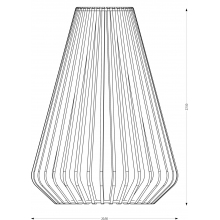 Lampa ze sklejki wisząca Aztec 20cm PLYstudio