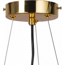 Lampa wiszące tuby Golden Pipe 13 Czarno Złota Step Into Design