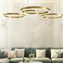 Lampa wisząca okrągła Circle LED 120 Złota Step Into Design