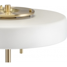 Lampa stołowa designerska Artdeco biało-złota Step Into Design