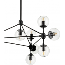 Lampa designerska szklane kule Astrifero X przezroczysto-czarna Step Into Design 2