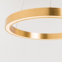 Lampa wisząca okrągła nowoczesna Carlo 50 LED złota ZumaLine
