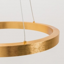 Lampa wisząca okrągła nowoczesna Carlo 50 LED złota ZumaLine