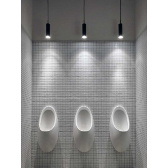 Lampa wisząca tuba minimalistyczna Mib 6 Czarna Dftp do kuchni, salonu i jadalni.