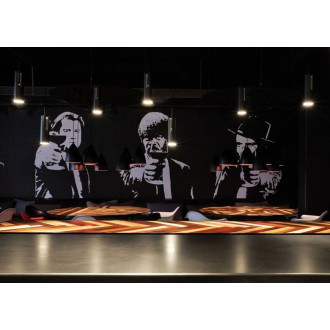 Lampa wisząca tuba minimalistyczna Mib 6 Czarna Dftp do kuchni, salonu i jadalni.