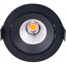 Oprawa wpustowa łazienkowa Cyklop 9 LED czarna MaxLight