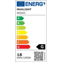 Kinkiet łazienkowy podłużny ściemniany Linear 57 LED biały MaxLight