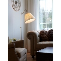 Lampa podłogowa z abażurem Charleston Beżowa/Metal Markslojd