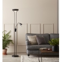 Lampa podłogowa z lampką do czytania Detroit Czarna Markslojd