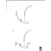 Lampa biurkowa regulowana Flex LED Czarna Markslojd