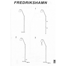 Lampa podłogowa regulowana Fredrikshamn Biała Markslojd