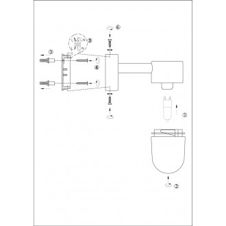 Kinkiet łazienkowy glamour Menton Mosiądz/Opal Markslojd