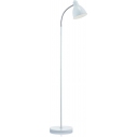 Lampa podłogowa regulowana Nitta Biała Markslojd do czytania, salonu i sypialni.