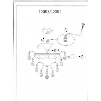 Lampa sufitowa glamour złota Rosendal 36 Markslojd. Elegancki plafon z kryształkami, idealny do wnętrz glamour.  Złoty kolor, efektowne zwisy.  Prosty montaż.  Sprawdź instrukcję.