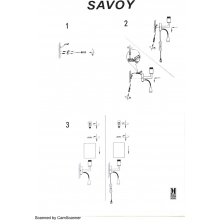 Kinkiet nowoczesny z abażurem Savoy Chrom/Biały Markslojd