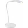 Minimalistyczna Lampa biurkowa ściemniana Z Usb Swan LED Biała Markslojd do gabinetu i pracowni.