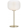Stylizowana Lampa stołowa szklana glamour Sober Mosiądz/Biały Markslojd do salonu i sypialni.