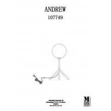Lampa stołowa szklana kula Andrew Czarny/Przeźroczysty Markslojd